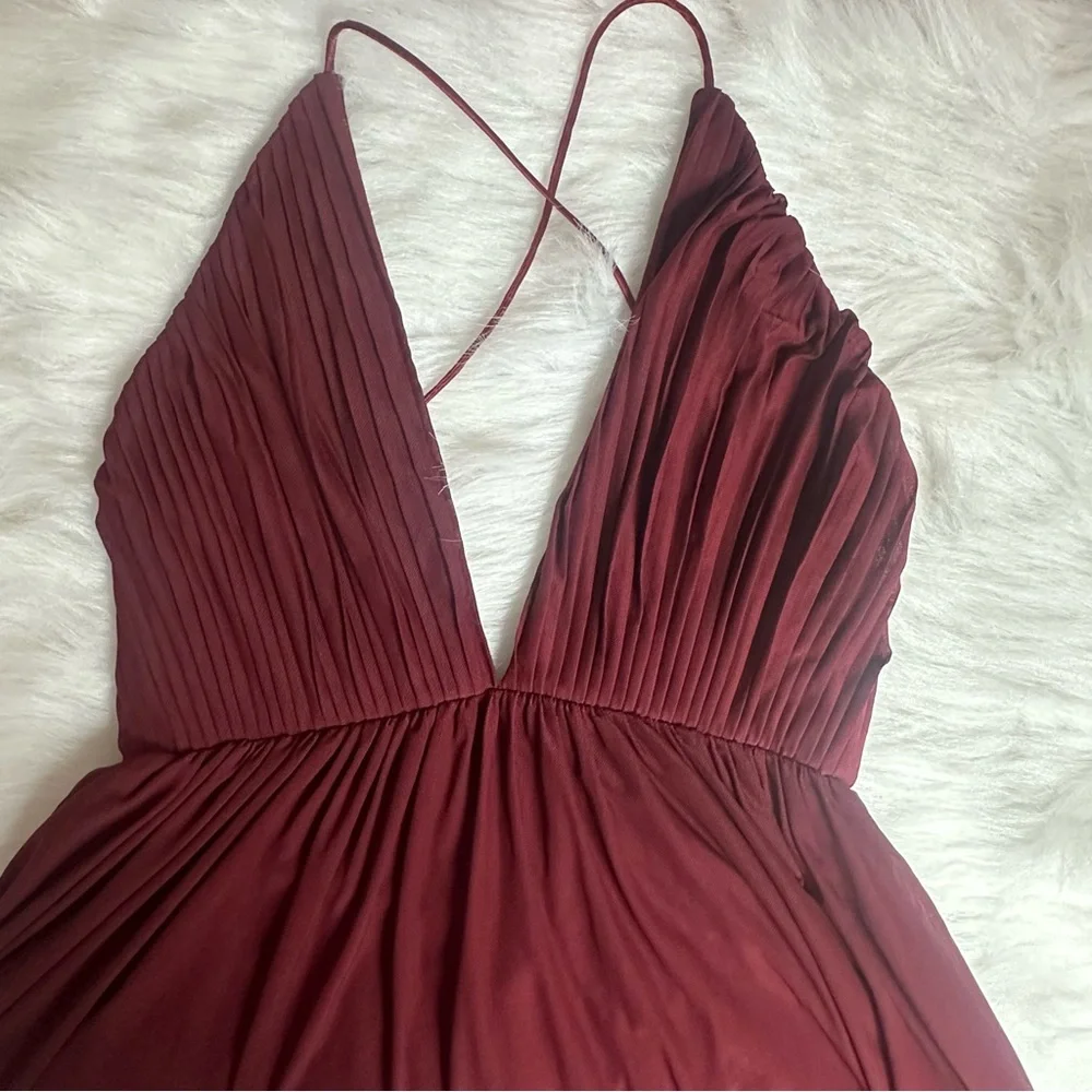 Tobi Women's Wine Always Around Skater Dress. sz xsmall